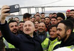 Cumhurbaşkanı Erdoğan, Çanakkale Köprüsü yapımında çalışan personelle telefonda konuştu