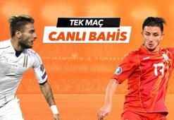 İtalya - Kuzey Makedonya maçı Tek Maç ve Canlı Bahis seçenekleriyle Misli.com’da