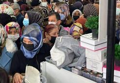 Mağazada indirim izdihamı