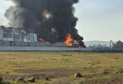 Geri dönüşüm fabrikasında yangın