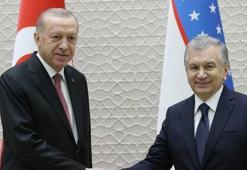 Cumhurbaşkanı Erdoğan, Özbekistan’da resmi törenle karşılandı