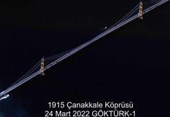 1915 Çanakkale Köprüsü 'Göktürk-1'den görüntülendi