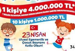 Milli Piyango 23 Nisan özel çekilişinde büyük ikramiye 4 milyon lira