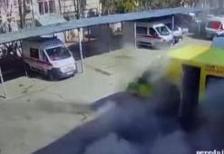 Rusya'nın, Mikolayiv'deki çocuk hastanesini hedef aldığı anlar ortaya çıktı