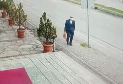 Takım elbiseli hırsız herkesi şaşırttı! Bisiklete atladı gitti