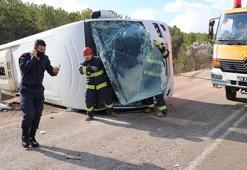 Eskişehir'de cezaevi nakil aracı devrildi: 6 yaralı