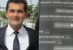 16 yaşındaki öğrencisini mesajla taciz etti! 'Sen istiyor musun kimseye söylemeden yaşamak?'
