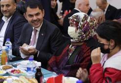 Bakan Kurum, şehit ve gazi aileleriyle iftarda bir araya geldi