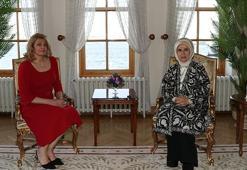 Emine Erdoğan, Bulgaristan Cumhurbaşkanı Rumen Radev'in eşi ile bir araya geldi
