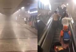 Taksim Metro İstasyonu’nda yangın! Ekipler sevk edildi