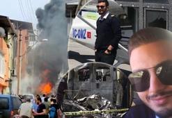 Bursa'da tek motorlu uçak evlerin arasına düştü! 2 pilot hayatını kaybetti