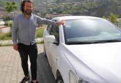 Arabasına saldırdılar sandı, gerçek çok farklı çıktı! Güvenlik kamerası kayıtlarında...