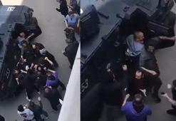 Ataşehir'de karısını öldüren saldırgana linç girişimi kamerada
