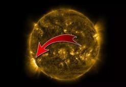 NASA duyurdu! Güneş'teki patlama böyle görüntülendi