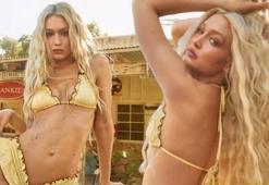 Gigi Hadid objektif karşısına geçti! Bikinili pozlarını paylaştı...