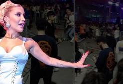 İrem Derici konserinde olay çıktı! Demir çubuklarla birbirlerine girdiler