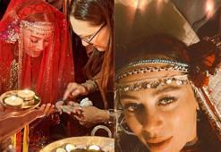 Demet Evgar'dan kına gecesi! Karnı burnunda göbek attı