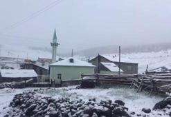 Kar yağışını görenler inanamadı! Lapa lapa yağdı