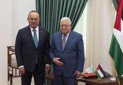 Bakan Çavuşoğlu, Filistin Devlet Başkanı Abbas ile görüştü