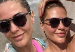 Emine Ün'den mayolu paylaşım! "Kızı Duru sandım"