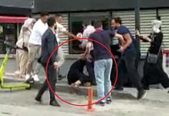 Adliye önünde tekme tokat birbirlerine girdiler!
