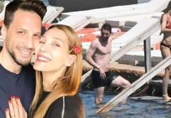 Hakan Balta ve eşi sezonu Çeşme'de açtı