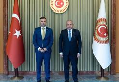 TBMM Başkanı Şentop, Kuzey Makedonya Dışişleri Bakanı'nı kabul etti