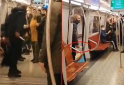 Metrodaki bıçaklı saldırgan tahliye oldu