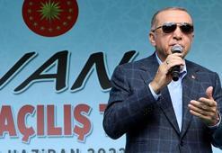 Cumhurbaşkanı Erdoğan Van'da müjdeleri peş peşe duyurdu