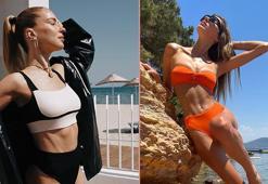 Ünlü isimler tatile çıktı! Burcu Esmersoy'un pozları ortalığı yıktı geçti