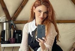 Mine Tugay'dan derin yırtmaçlı poz!
