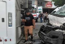 İşçi servis midibüsü ile minibüs çarpıştı! 11 kişi yaralandı