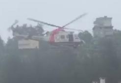 Sahil Güvenlik Komutanlığı selzedeleri helikopterle kurtardı