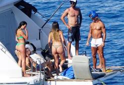 Cristiano Ronaldo ve Georgina Rodriguez tatilde! Fiziğiyle dikkat çekti...