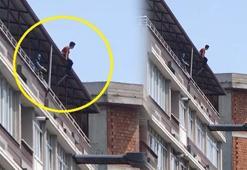 Samsun'da çatıda can pazarı: Polisin hamlesi kadını kurtardı