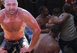Kırkpınar'da ortalık karıştı! Şaban Yılmaz kırmızı elenince olay çıktı, Ali Gürbüz yıkıldı! Polisler müdahale etti, İsmail Balaban...