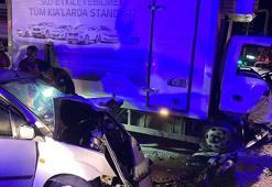 Bodrum'da otomobille kamyonet çarpıştı: 4 yaralı