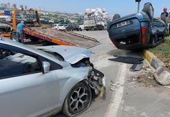 Samsun'da kavşakta otomobiller çarpıştı: 6 yaralı