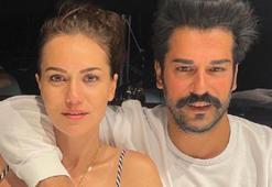 Fahriye ve Burak poz verdi! Özçivit'in saçlarına yorum yağdı...