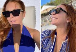 Amerikalı oyuncu Lindsay Lohan tatil için Bodrum'u tercih etti!