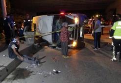Tarım işçilerini taşıyan minibüs devrildi: 1 ölü, 3'ü ağır 14 yaralı
