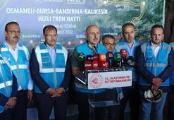 Bakan Karaismailoğlu: Ankara-Bursa ve Bursa-İstanbul arası 2 saat 15 dakika olacak