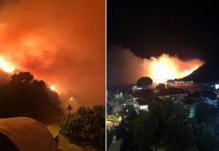 Çeşme’de yerleşim yerlerine yakın alanda yangın kontrol altına alındı