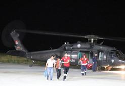 Polis helikopteri, ameliyat olması gereken Muhammed için havalandı