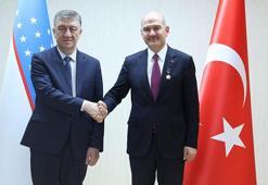 İçişleri Bakanı Soylu, Özbekistanlı mevkidaşıyla görüştü