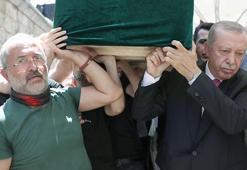 Cumhurbaşkanı Erdoğan, Hacı Nimet Kaya'nın cenazesine katıldı