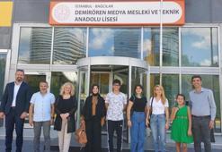 Demirören Medya Mesleki ve Teknik Anadolu Lisesi’nin en başarılı öğrencileri okulunu ziyaret etti