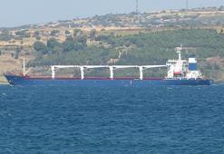 Tahıl gemisi Çanakkale Boğazı'na ulaştı