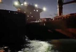 İstanbul Boğazı'nda sıcak saatler! İki gemi çarpıştı