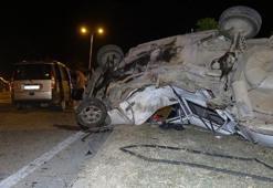 Düzce'de hafif ticari araç, otomobile çarptı: 2 ölü, 3 yaralı